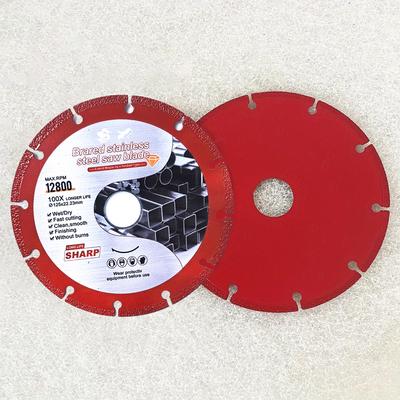 1Pcs 105mm 115mm 125mm Brazed Stainless Steel Saw Blade For Cutting Metal Tube  Cast Iron Class Stone Angle Grinder Cutting Disc
