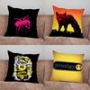 The P-Prodigy Logo Pillow Case For Home Bedroom Car Office Decoration Living Room Sofa Cushion Cover Suitable