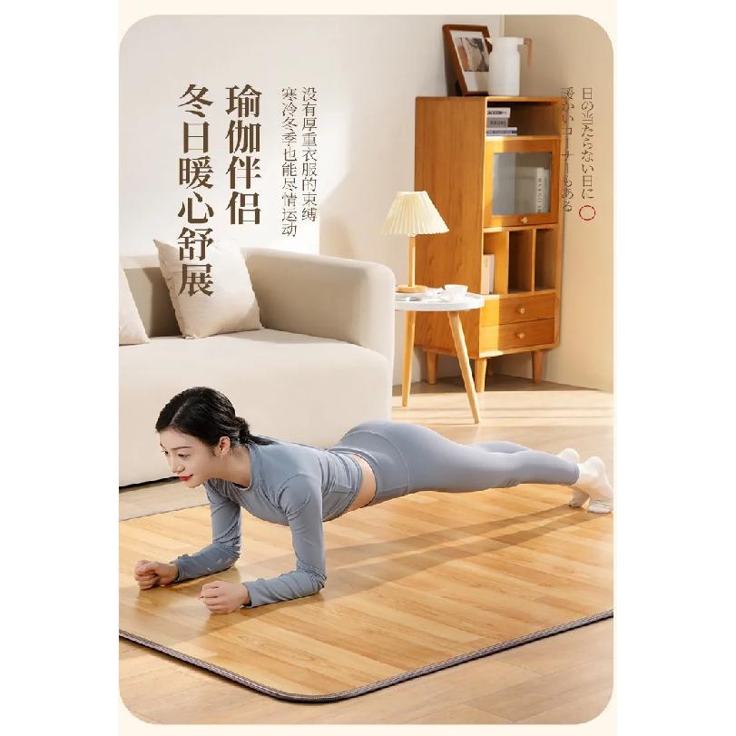220V Graphene Heating Mat Portable Electric Warmer for Home Yoga Living Room Winter Floor Heating Pad BDW