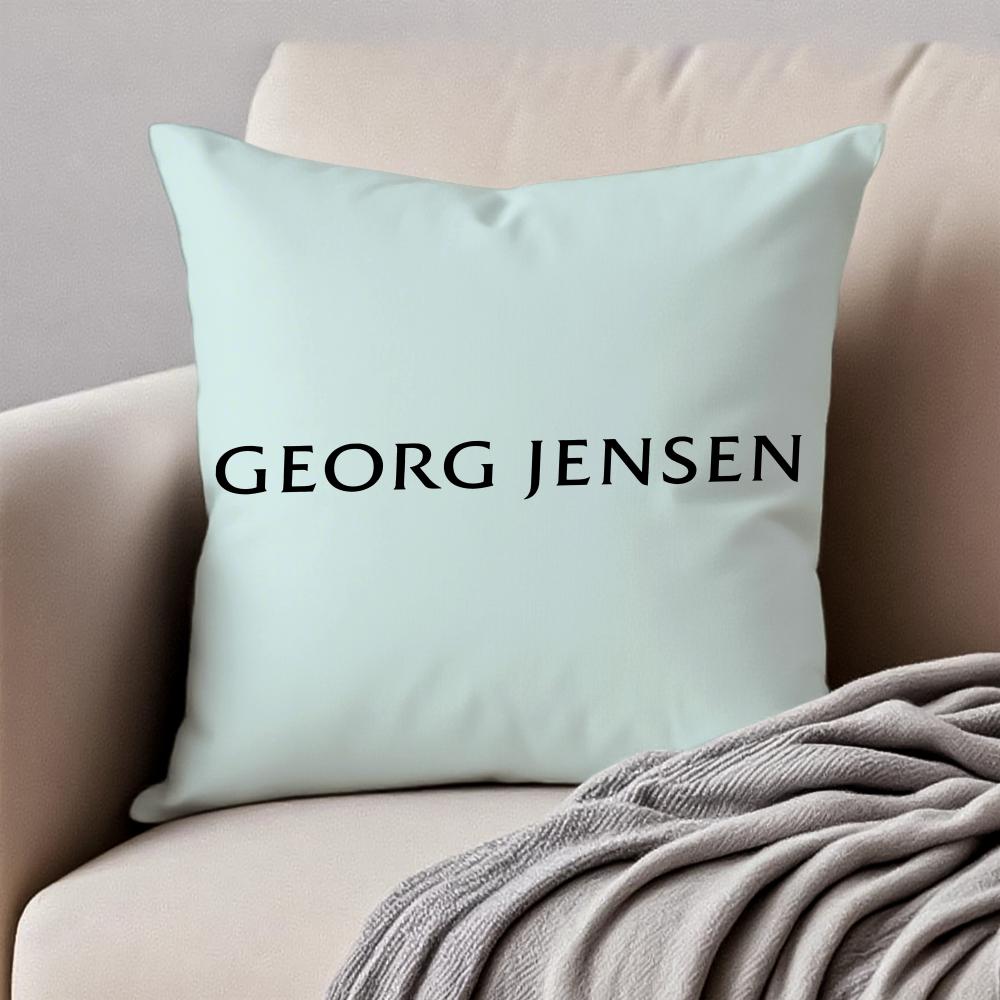 Fashion Modern Luxury GGeorg Jensens Cushion Cover Pillowcase Antidustmite Invisible Zipper Short Plush Sofa Cushion
