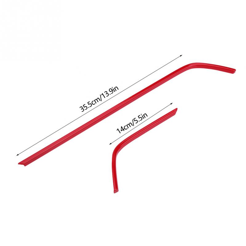 2pcs Red ABS Auto Car Air Outlet Frame Cover Trim for Honda Civic 10th 2016 2017 2018 Car