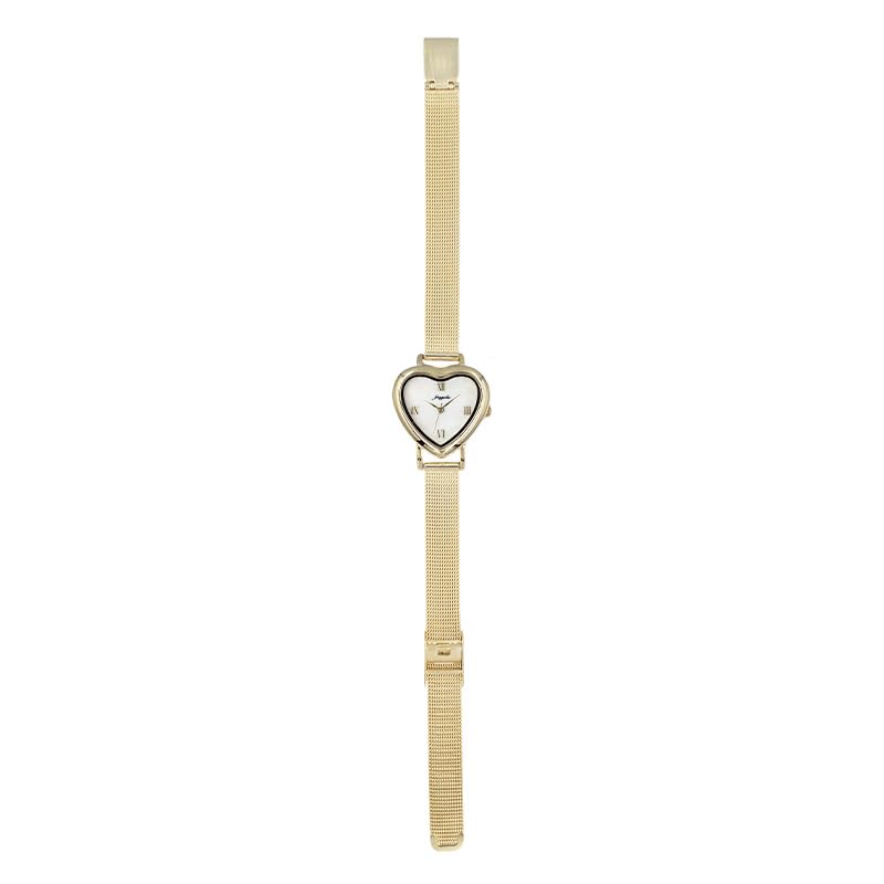 Watch Fragola Heart Mesh Belt Watch GD Gold [Follow] N00224S-1 Women's