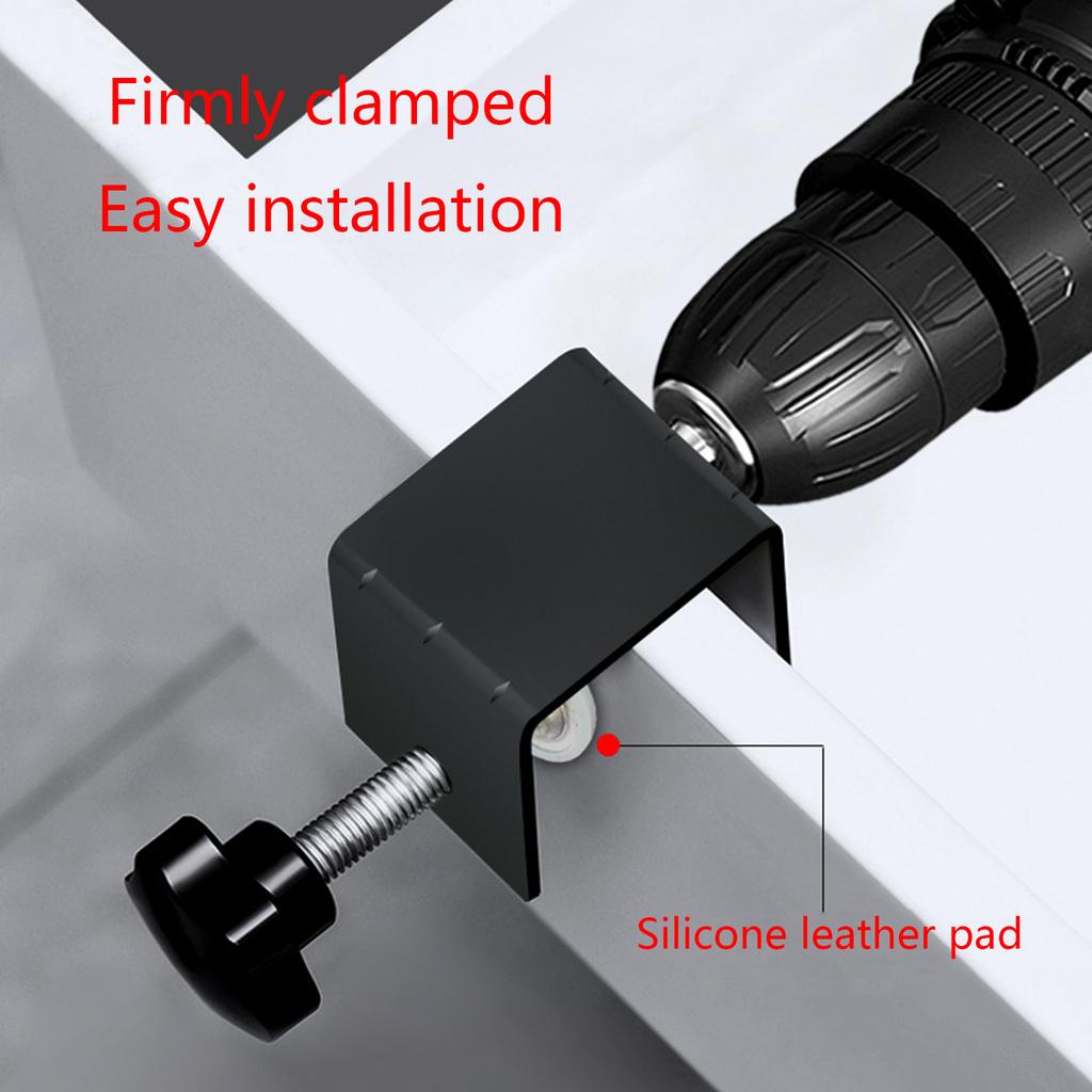 Stainless Steel C Clamp Heavy Duty Cabinet Drawer Furniture Installation Clamps Drill Hole Guide Design Support Clamp