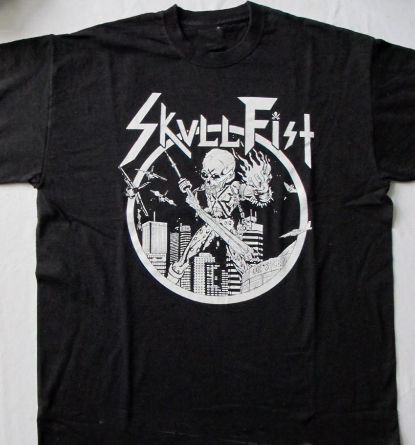 Fist Skull Fist Band Short Sleeve Adult T-Shirt GE494 Unisex T-Shirt XXXXL