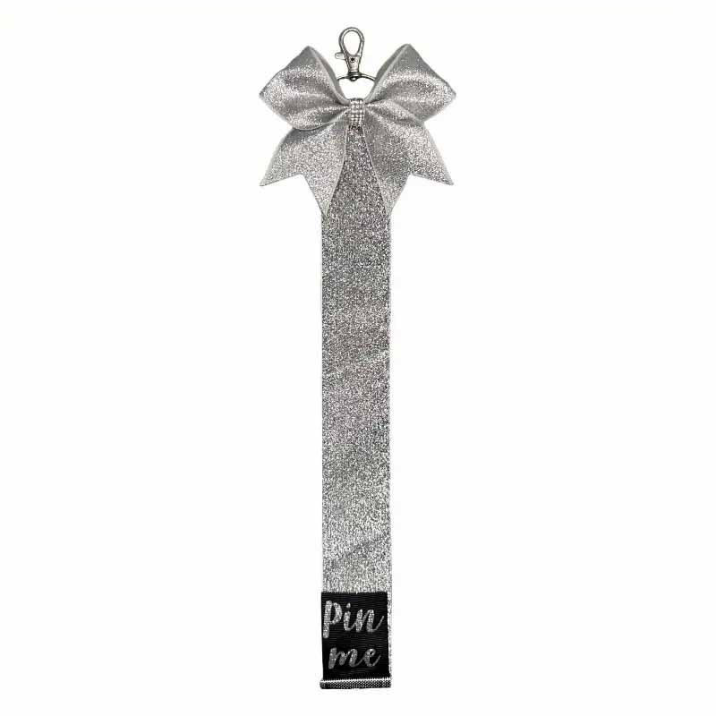 Cheerleader Bow Ribbon Keychain for Backpacks & Sports Bags