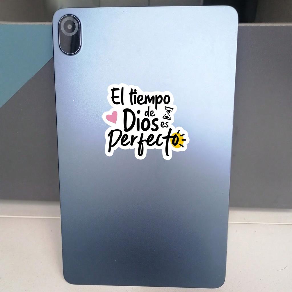 1 Stück Ermutigender Inspirierender Spanischer Inspirierender Bibelvers Aufkleber, Passend für Stoßstange, Laptops, Tassen, Bibliothekstaschen, Snowboard, Skater