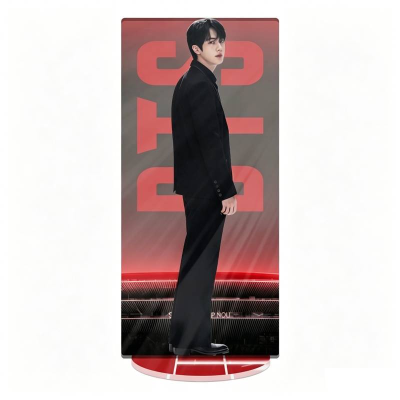 Bts World Tour Acrylic Display With Cnc Cut Seamless Printing For Gift And Decor