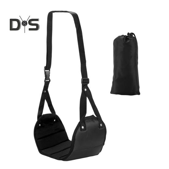 Fußhängematte für Flugzeuge, Länge verstellbar, breite Plattformbasis, Fußstütze, tragbare Hängematte zum Entspannen unter dem Schreibtisch für die Füße im Büro, Reiseutensilien