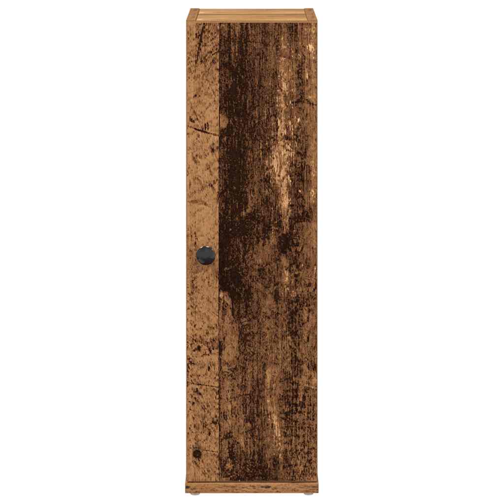 Bathroom Cabinet with Toilet Paper Holder Rustic Wood Look 20.5 X 22 X 72 Cm