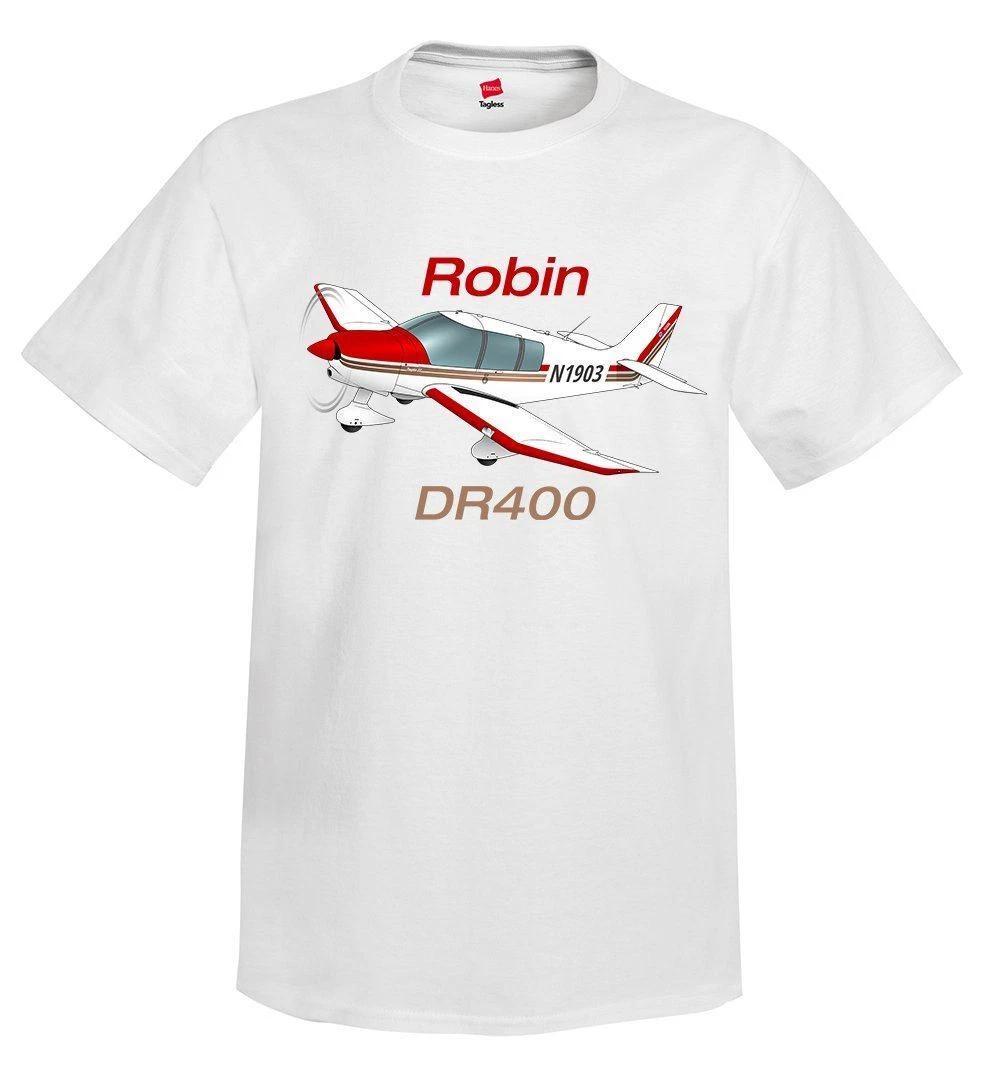 

Robin DR400 (Red/Tan) Airplane T-Shirt - Personalized with Your N# XL