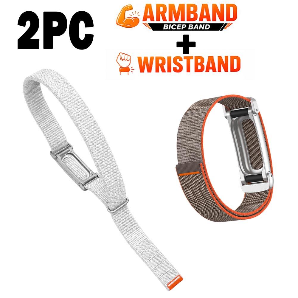 New Nylon Weave Bicep Strap for Google Fitbit Air Band Fitness Tracker Replacement Armband/Wristband for Google Fitbit Air Strap