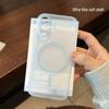 Ice Mist Magnetic Soft Shell Case for iPhone 13/15 Pro/16 Pro Max - Full Coverage for Men & Women