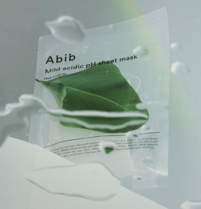 Mild Acidic pH Sheet Mask with Heartleaf for Daily Soothing Care