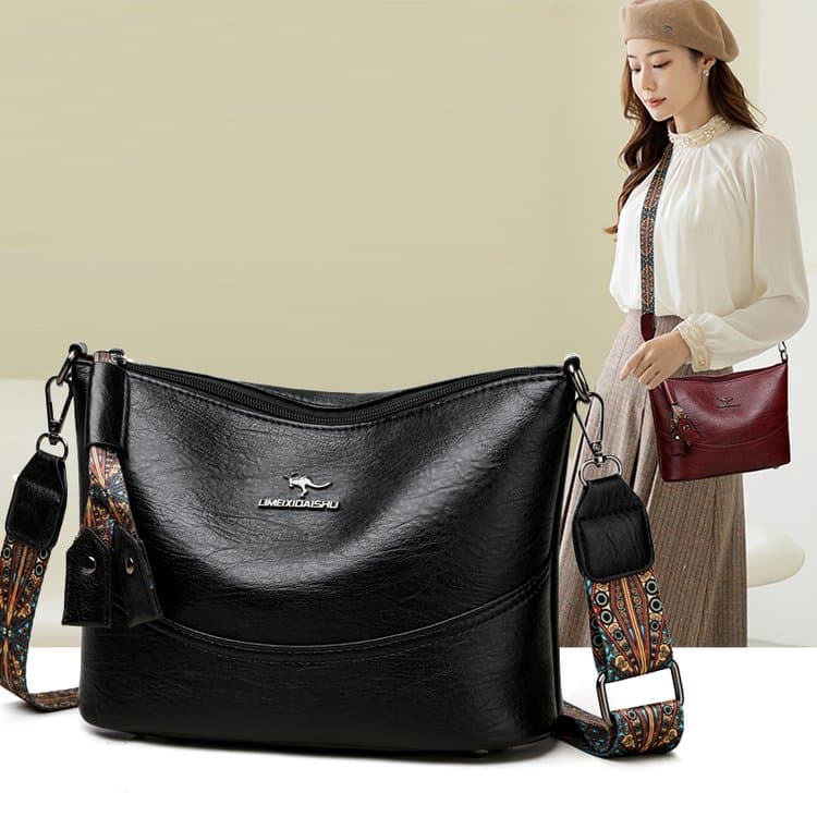 New Women's Simple and Versatile Shoulder Bag Retro Messenger Bag