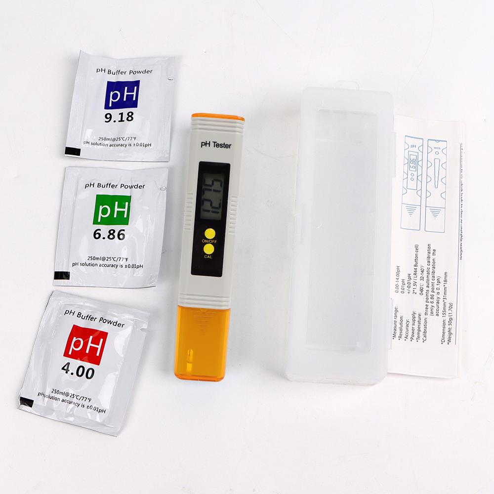 LCD Digital PH Meter Water Quality Tester High Accuracy 0.01 Aquarium Pool Water Tester Automatic Calibration