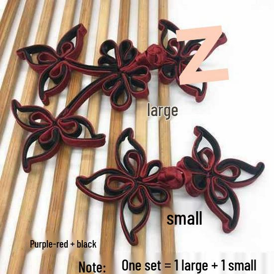 Ręcznie robione guziki Żabki 3D: Retro Kwiatowy Cheongsam Garnitur Tang Dekoracja