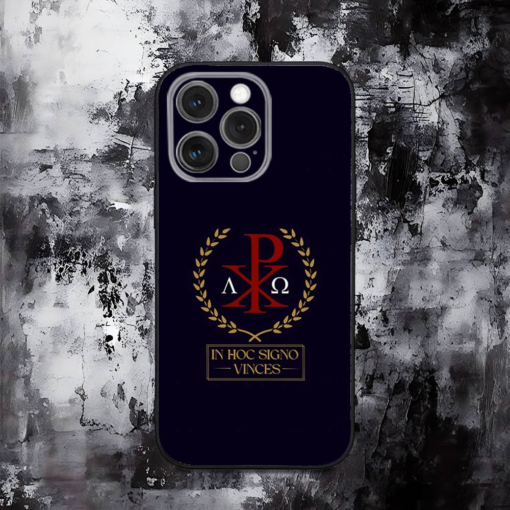 Roman Empire SPQR Phone Case For iPhone 16,15,14,13,12,11,Pro,Max,Plus,X,XS,SE,E,Mini,Soft Silicone Black Case