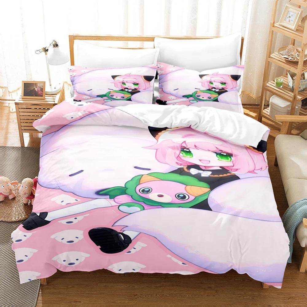 3D Print Anime SPY×FAMILY Bedding Sets Duvet Cover Set With Pillowcase Twin Full Queen King Bedclothes Bed Linen Home Textiles