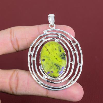 Stichtite Pendant Natural Gemstone Pendant 925 Sterling Silver Pendant Elegant Jewelry Handmade Unique Pendant Wedding Gifts Silver Jewelry