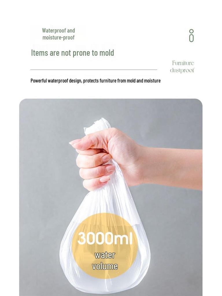 Spring Cleaning Dustproof Disposable Furniture Cover - Protective Plastic Film Cloth
