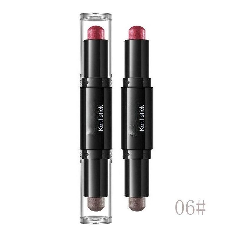 Doppelkopf Zweifarbig Lidschattenstift Faulenzer Schlafen Seidenraupe Highlighter Stift