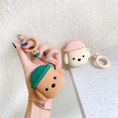 Cute 3D Cartoon Teddy Dog Protective Bluetoothe Earphone Silicone Cover For Airpods Pro 2 Case/Airpods 3 Case/Airpods 1/2 Funda