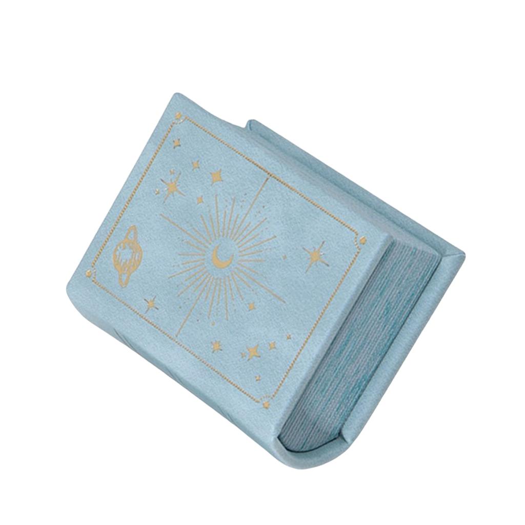 Elegant Vintage Book Style Ring Box With Magnetic Closure Stylish Container For Jewelry Storage And Gift Presentation