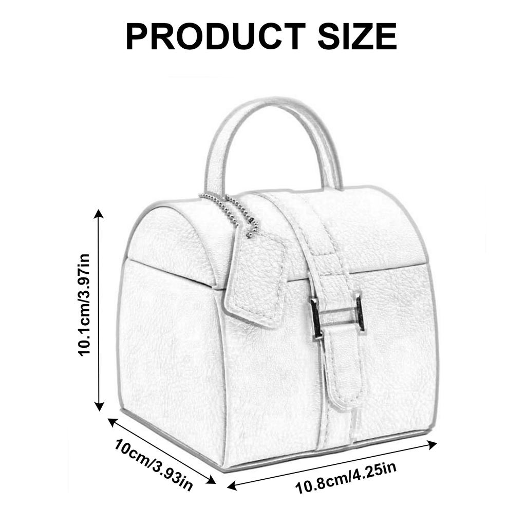 Multi Level Jewelry Keeper Leather Storage Box for Necklace and Earrings Jewellery Holder with Protective Soft Interior