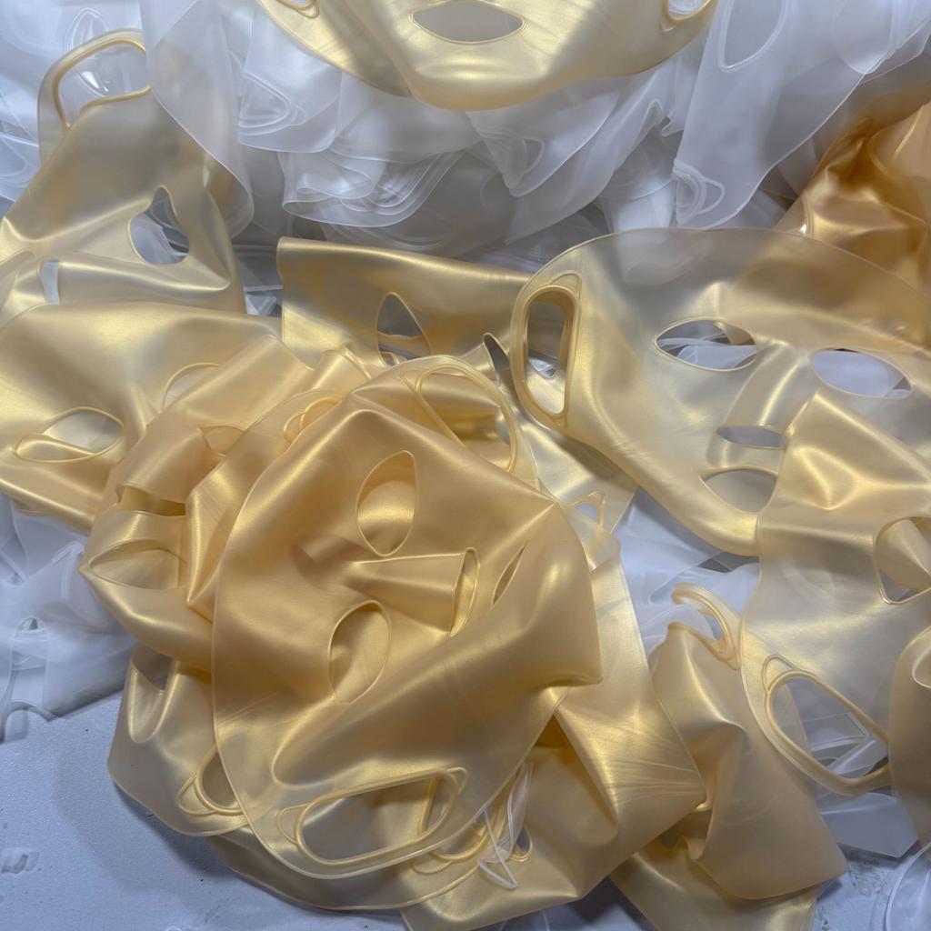 1PC 3D Silicone Mask Mask Auxiliary Artifact Anti-moisture Evaporation Moisturizing Facial Beauty Mask Anti-slip Hanging Ear Type