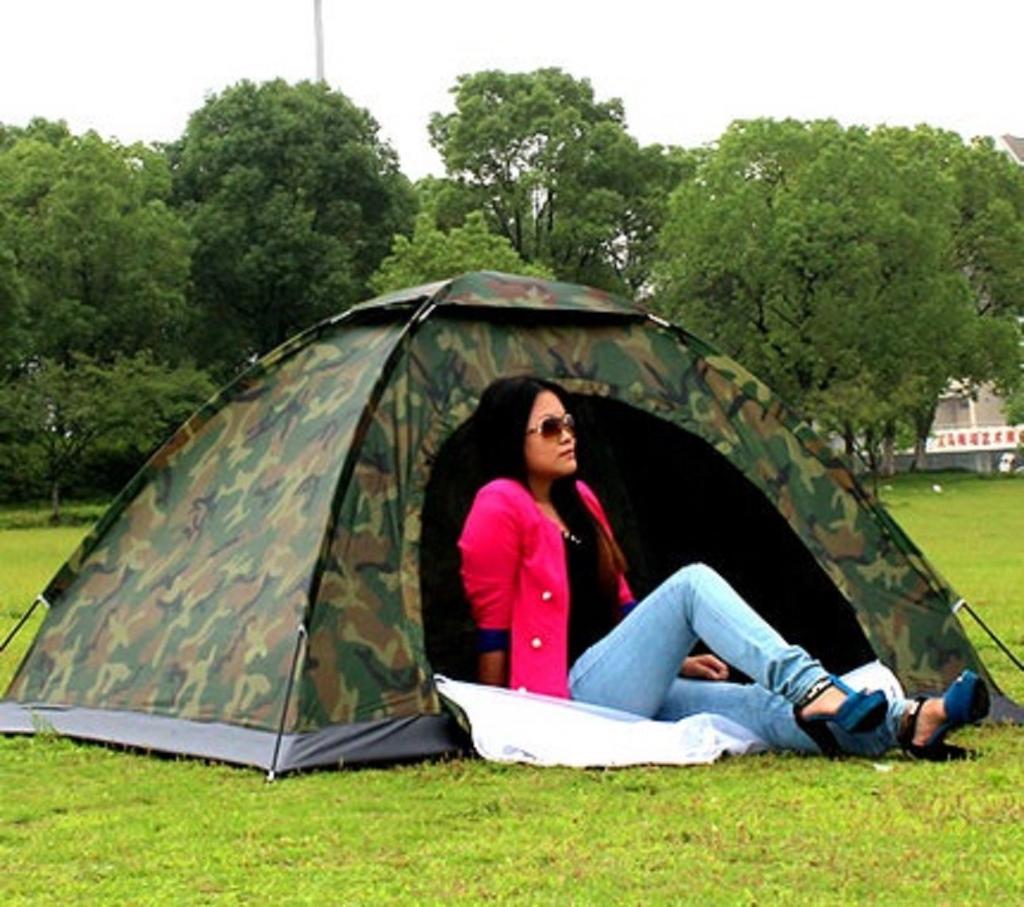 Touring Mosquito Mother and Disaster UV Camouflage Pattern [jiroo] Tent, Tent, Solo, 2-3 Person, Camping, Mesh, Net, One-Touch, Child, Small,