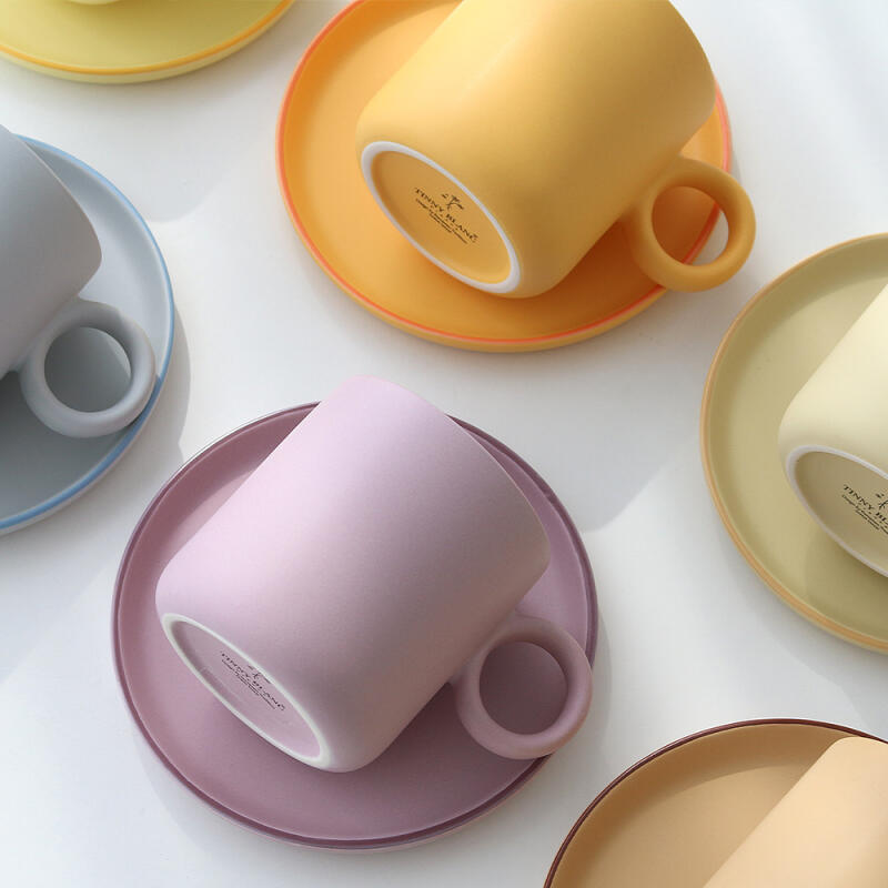 Pastel Home Cafe Amy Donut Mug Plate 2-piece Set pastel purple