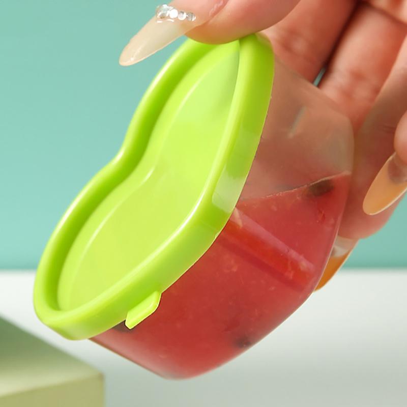 8/9ks Mini stlačovací lahvička do svačinového boxu Plastové nádobky na koření Kečup Salátová zálivka Piknik Přenosné Nádoby na bonbóny Svačinu Ořechy