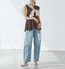 ROPE PICNIC Peplum Knit Pullover Chairosub Women's (Machine Washable, Anti-Pilling) GDM15240, (Size 22)
