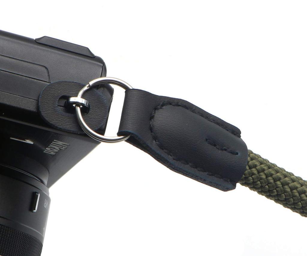 INPON Hand Strap with Metal Ring and Ring Wire Diameter Cover, Green, 9.5mm