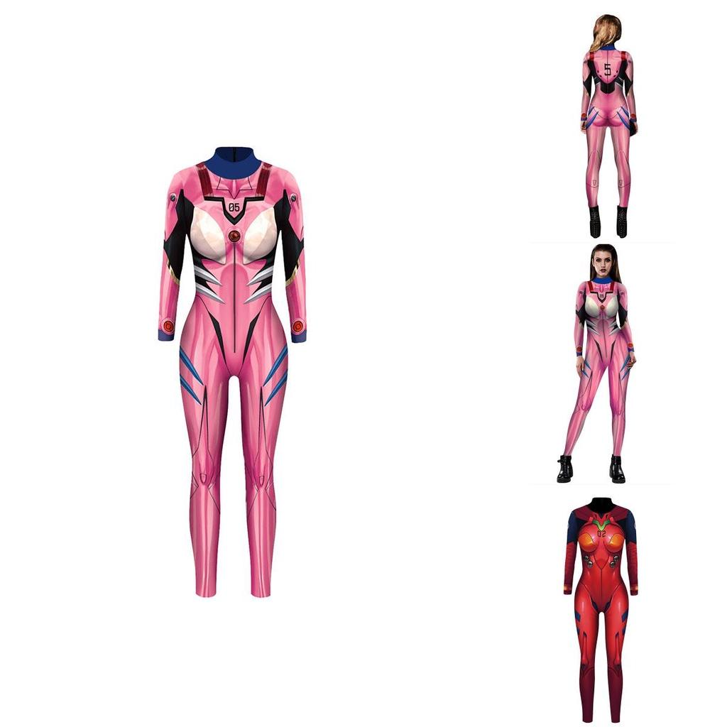 Premium Quality Eva Neon Genesis Evangelion Asuka Langley Bodysuit For Anime Fans And Cosplay Enthusiasts
