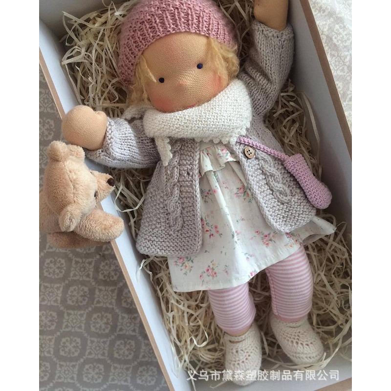 Cotton Body Waldorf Doll Doll Artist Handmade Mini Dress-up Doll DIY Waldorf Doll