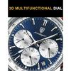 POEDAGAR Luxus Herrenuhr Hohe Qualität Wasserdicht Chronograph Leuchtende Armbanduhr Leder Quarz Uhren Lässige Uhr