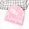 Street Star Style Letter Pattern Neutral Warm Knitted Hat For Autumn And Winter