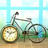 Antique Bicycle Alarm Clock Arabi Numeral Desk Clock Vintage Table Clock Home Office Bedroom Dormitory Decoration