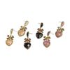 Gift For Women Classic Resin Bowknot Dangle Metal Stud Earrings Jewelry Peach Heart Drop Earrings