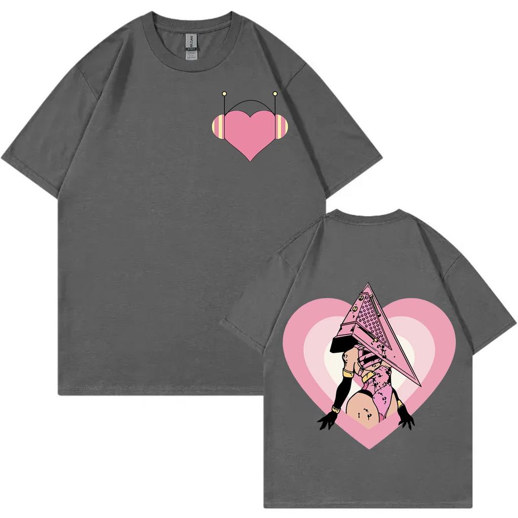 Game Silent Hill 3 Embroidered Princess Heart Graphic T Shirts Harajuku Y2k Short Sleeve Tshirt Unisex Fashion Casual Tshirts