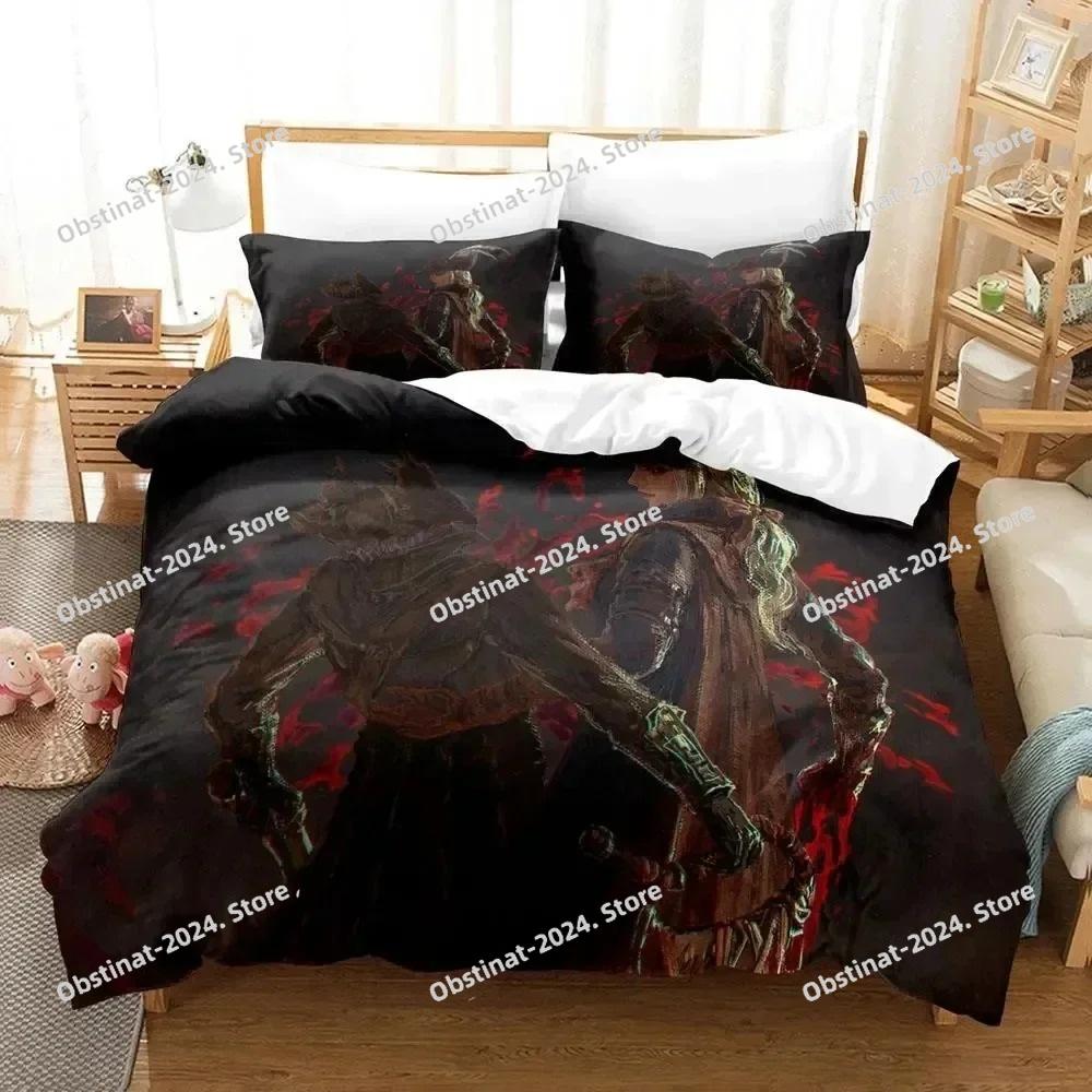3D Print Game Lady Maria Bloodborne Bedding Set Duvet Cover Bed Set Quilt Cover Pillowcase Comforter king Queen Size Boys Adult