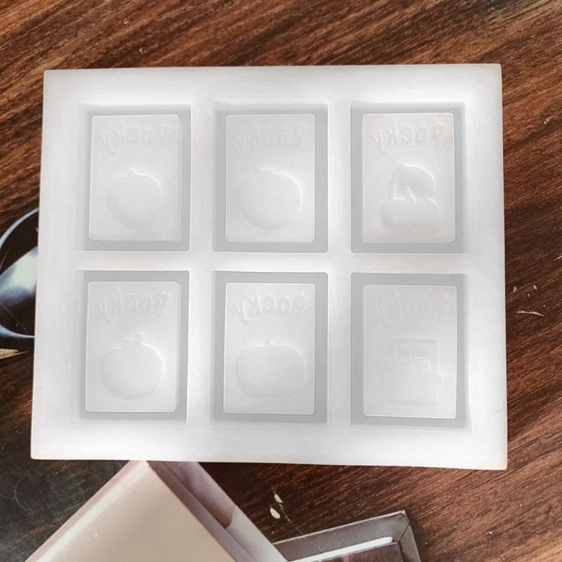 DIY Square Shape Quicksand Silicone Epoxy Mold DIY Keychain Pendant Jewelry Crafting Mould for Valentine Love Gift