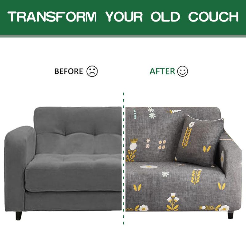 Simple Style Elastic Sofa Cover All Purpose Sofa Cover Suitable for All Seasons Lazy Sofa Cushion Cover Fabric