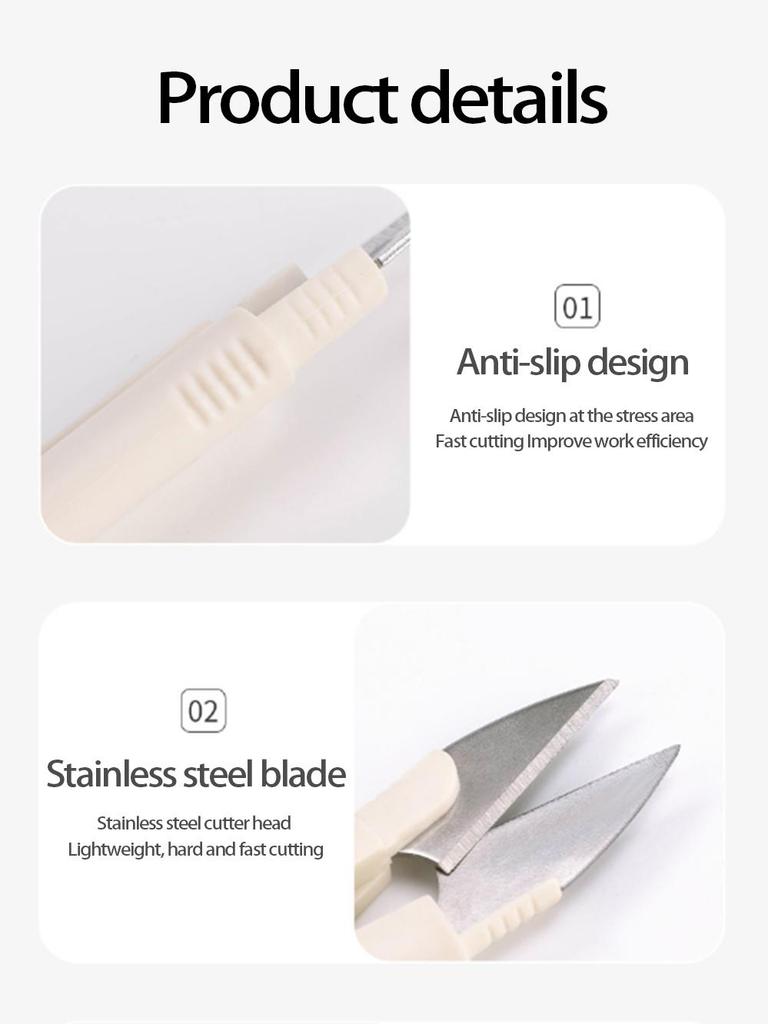 Portable Craft Scissors with Cover for Sewing  Thread Cutting  Tailoring  Fishing Line  and Cross Stitch