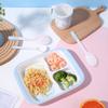 1pcs Sanrio Cinnamoroll Tableware Anti Fall Cartoon Breakfast Plate Anti Scald Non-Slip Handlecup Spoon Bowl With Lace Cutlery