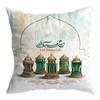 Ramadan Decoration 2024 Mubarak Cushion Cover Cotton Eid Mubarak Islamic Muslim Happy Eid Mosque Pillowcase Party Supplies