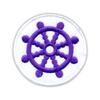 Patchion Dharma Wheel - Magnetic Backing - Embroidered Patch/Badge/Emblem