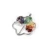 Jewelry Natural Gravel Crystal Tree Of Life Colorful Natural Stone Fortune Tree Love Necklace Pendant N151