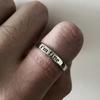 I'M Fine/Save Me Retro Creative Letters Adjustable Open Ring For Women Punk Gothic Edgy Jewelry Vintage Accessories Unisex Gift